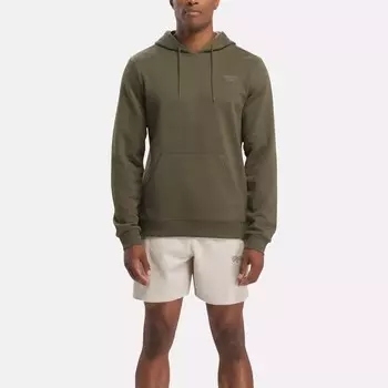 Флисовая толстовка Identity через голову Reebok, армейский зеленый/черный