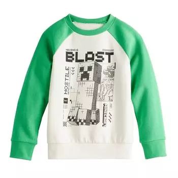 Флисовая толстовка Jumping Beans Minecraft Active для мальчиков 4–12 лет, цвет Ivory