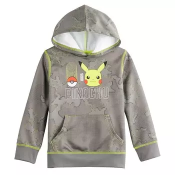 Флисовая толстовка Jumping Beans с активным графическим рисунком для мальчиков 4–12 лет, серый