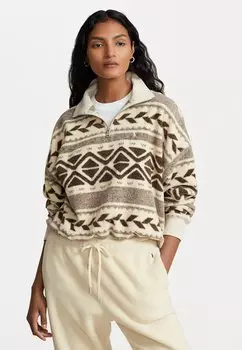 Флисовая толстовка LONG SLEEVE Polo Ralph Lauren, коричневый мульти