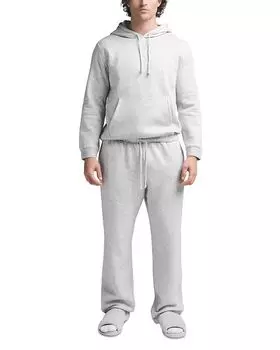 Флисовая толстовка Lounge Hoodie SKIMS, серый