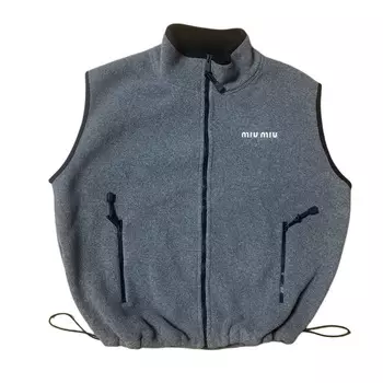 Флисовая толстовка MIU MIU, серый