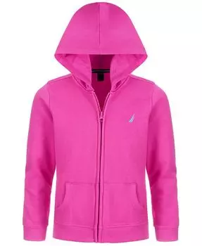 Флисовая толстовка на молнии для больших девочек Nautica, розовый