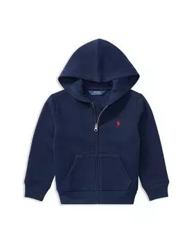 Флисовая толстовка на молнии для мальчиков – Little Kid Ralph Lauren, цвет Blue
