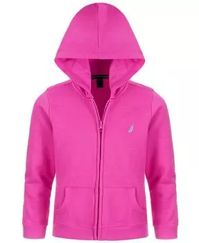 Флисовая толстовка на молнии для маленьких девочек Nautica, розовый