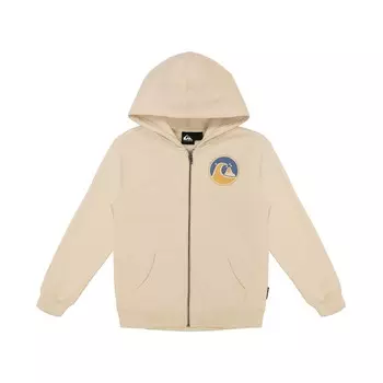 Флисовая толстовка на молнии Quiksilver Over The Wave для мальчиков 8–20 лет, бежевый