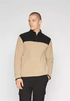 Флисовая толстовка ONSZACK 1/4 ZIP HIGHNECK Only & Sons, шиншилла