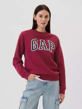 Флисовая толстовка оверсайз Gap, красный