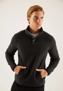 Флисовая толстовка Pier One, черный