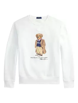 Флисовая толстовка Polo Ralph Lauren Polo Bear, белый