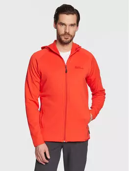 Флисовая толстовка regular fit Jack Wolfskin, красный