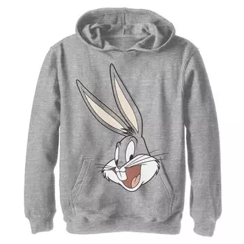Флисовая толстовка с большим лицом Looney Tunes Bugs Classic для мальчиков 8–20 лет Bugs Face Big Face Licensed Character