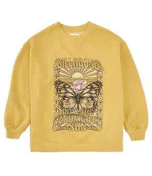 Флисовая толстовка с длинными рукавами Billabong Big Girls 7–16 Making Waves, желтый