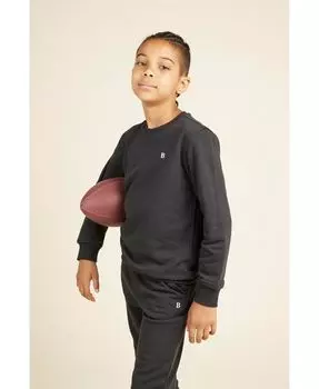 Флисовая толстовка с длинными рукавами и круглым вырезом для больших мальчиков Brooks Brothers, черный