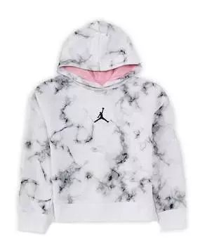 Флисовая толстовка с длинными рукавами и принтом Jordan Essentials для больших девочек 7–16 лет, белый