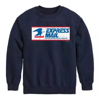 Флисовая толстовка с графическим рисунком USPS Express Mail для мальчиков 8–20 лет Licensed Character, синий