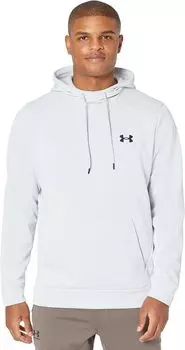 Флисовая толстовка с капюшоном Armor Under Armour, цвет Halo Gray/Black