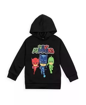 Флисовая толстовка с капюшоном Catboy Owlette Gekko для малышей, Дети Мальчики Pj Masks, черный