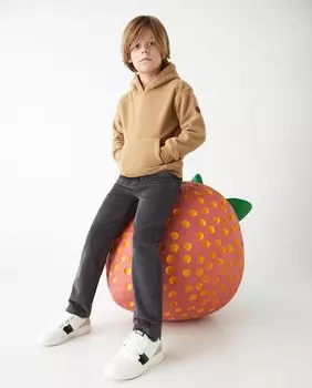 Флисовая толстовка с капюшоном El Corte Ingls, коричневый