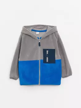 Флисовая толстовка с капюшоном и длинными рукавами для маленьких мальчиков на молнии LCW baby