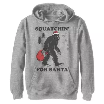 Флисовая толстовка с капюшоном Lost Gods Squatchin For Santa для мальчиков 8–20 лет Licensed Character