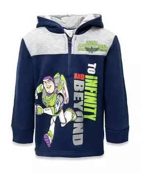 Флисовая толстовка с капюшоном на молнии для мальчиков до (12 месяцев – 18–20) Disney, синий