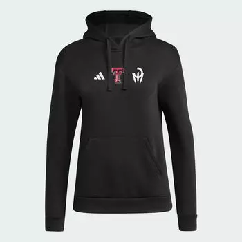 Флисовая толстовка с капюшоном Texas Tech Adidas, цвет Black/Ncaa-Txt-766