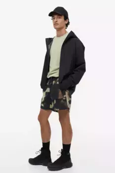 Флисовая толстовка с карманом H&M, зеленый