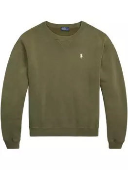 Флисовая толстовка с круглым вырезом Polo Ralph Lauren, зеленый