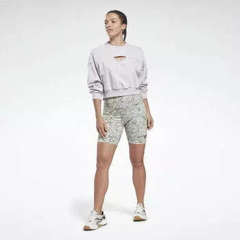Флисовая толстовка с круглым вырезом Reebok Identity, белый