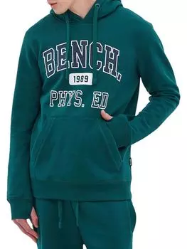 Флисовая толстовка с логотипом Bench, темно-зеленый