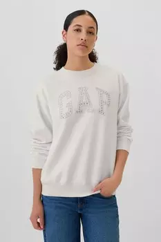Флисовая толстовка с логотипом Gap, белый