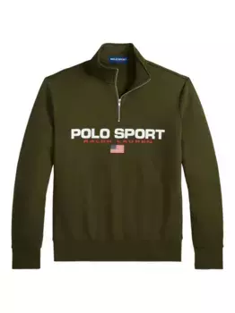 Флисовая толстовка с логотипом POLO RALPH LAUREN, зеленый