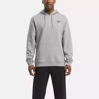 Флисовая толстовка с маленьким логотипом Identity Reebok, серый