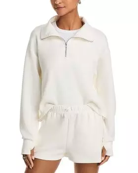 Флисовая толстовка с молнией до середины груди Cloud Vintage Havana, белый