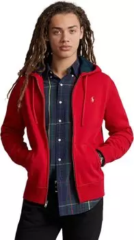 Флисовая толстовка с молнией во всю длину RL Polo Ralph Lauren, красный
