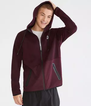 Флисовая толстовка с молнией во всю длину Aero MVMT Tech Aeropostale, красный