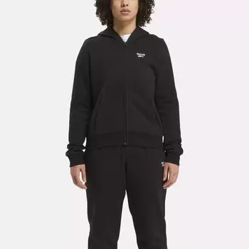 Флисовая толстовка с молнией во всю длину Identity Small Logo Reebok, черный