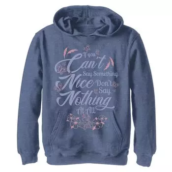 Флисовая толстовка с надписью Disney's Bambi для мальчиков 8–20 лет «Если не можешь сказать что-нибудь приятное» Disney