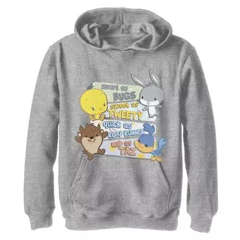 Флисовая толстовка с надписью «Smart As Bugs» для мальчиков 8–20 лет Looney Tunes Group Licensed Character