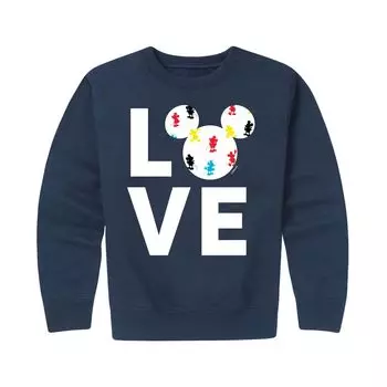 Флисовая толстовка с наполнителем Love для мальчиков 8–20 лет Disney's Mickey Mouse Licensed Character, синий
