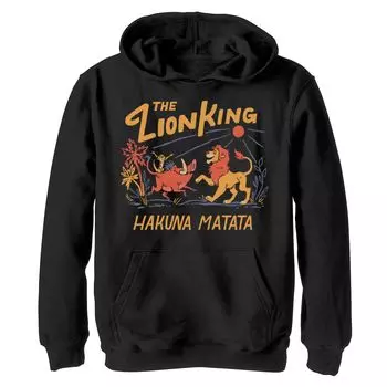 Флисовая толстовка с ярким текстом и графическим рисунком Disney's The Lion King для мальчиков 8–20 Hakuna Matata Disney
