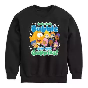Флисовая толстовка с рисунком Bubble Guppies Bub Bub для мальчиков 8–20 лет Licensed Character, черный