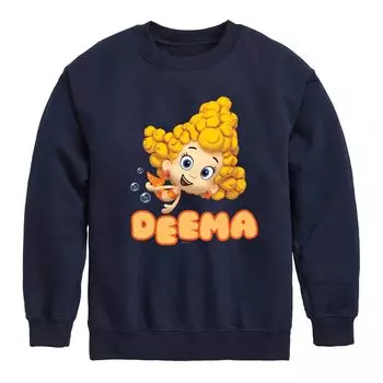 Флисовая толстовка с рисунком Bubble Guppies Deema для мальчиков 8–20 лет Licensed Character, синий