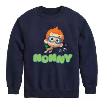 Флисовая толстовка с рисунком Bubble Guppies Nonny для мальчиков 8–20 лет Licensed Character, синий