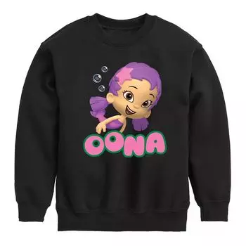 Флисовая толстовка с рисунком Bubble Guppies Oona для мальчиков 8–20 лет Licensed Character, черный