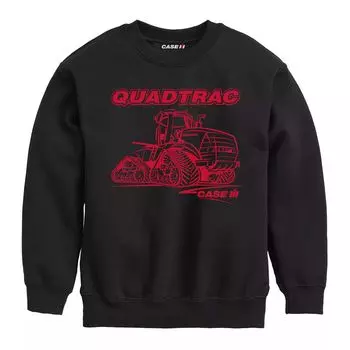 Флисовая толстовка с рисунком Case IH Quadtrac для мальчиков 8–20 лет Licensed Character, черный