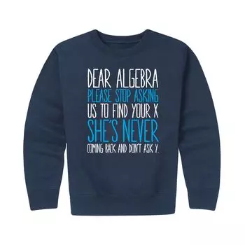 Флисовая толстовка с рисунком Dear Algebra для мальчиков 8–20 лет Licensed Character