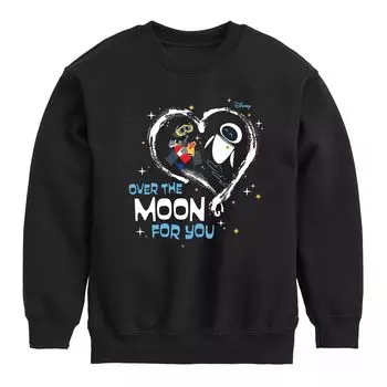 Флисовая толстовка с рисунком Disney/Pixar's Wall-E для мальчиков 8–20 Over Moon For You Licensed Character, черный