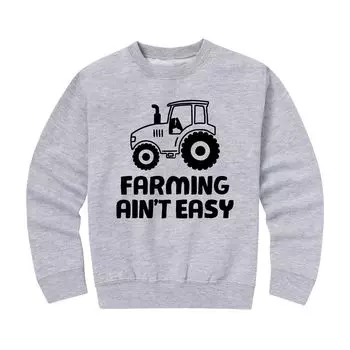 Флисовая толстовка с рисунком Farming Aint Easy для мальчиков 8–20 лет Licensed Character